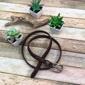 Talbots Brown Genuine Leather Belt Size Medium